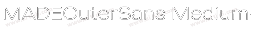 MADEOuterSans Medium字体转换